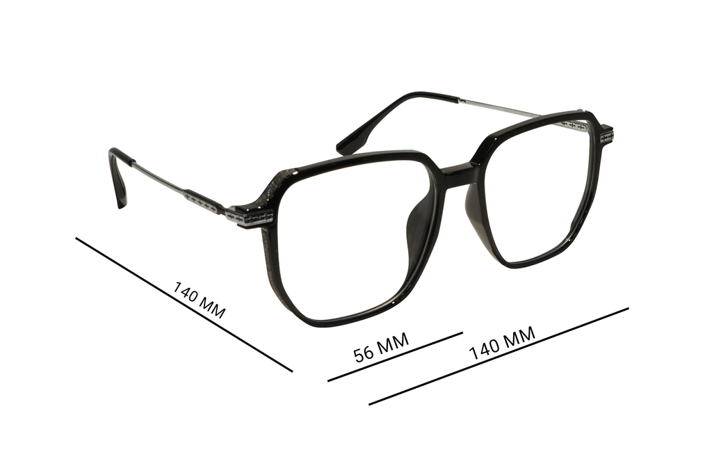SPECSRAY EYEGLASSES HEXAGON  FULL RIM TR SHEET