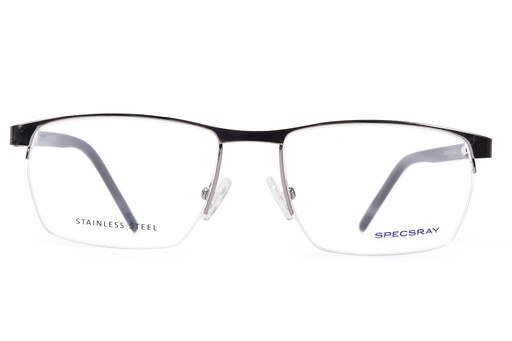 SpecsRay Half Rim Rectangle (Silver) [2893] [1120]
