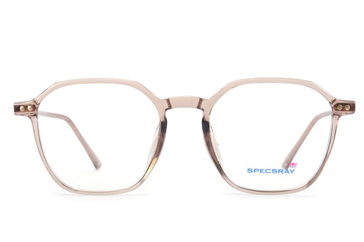 SpecsRay Full Rim Acetate Hexagon (Brown) [H00121] [3059]